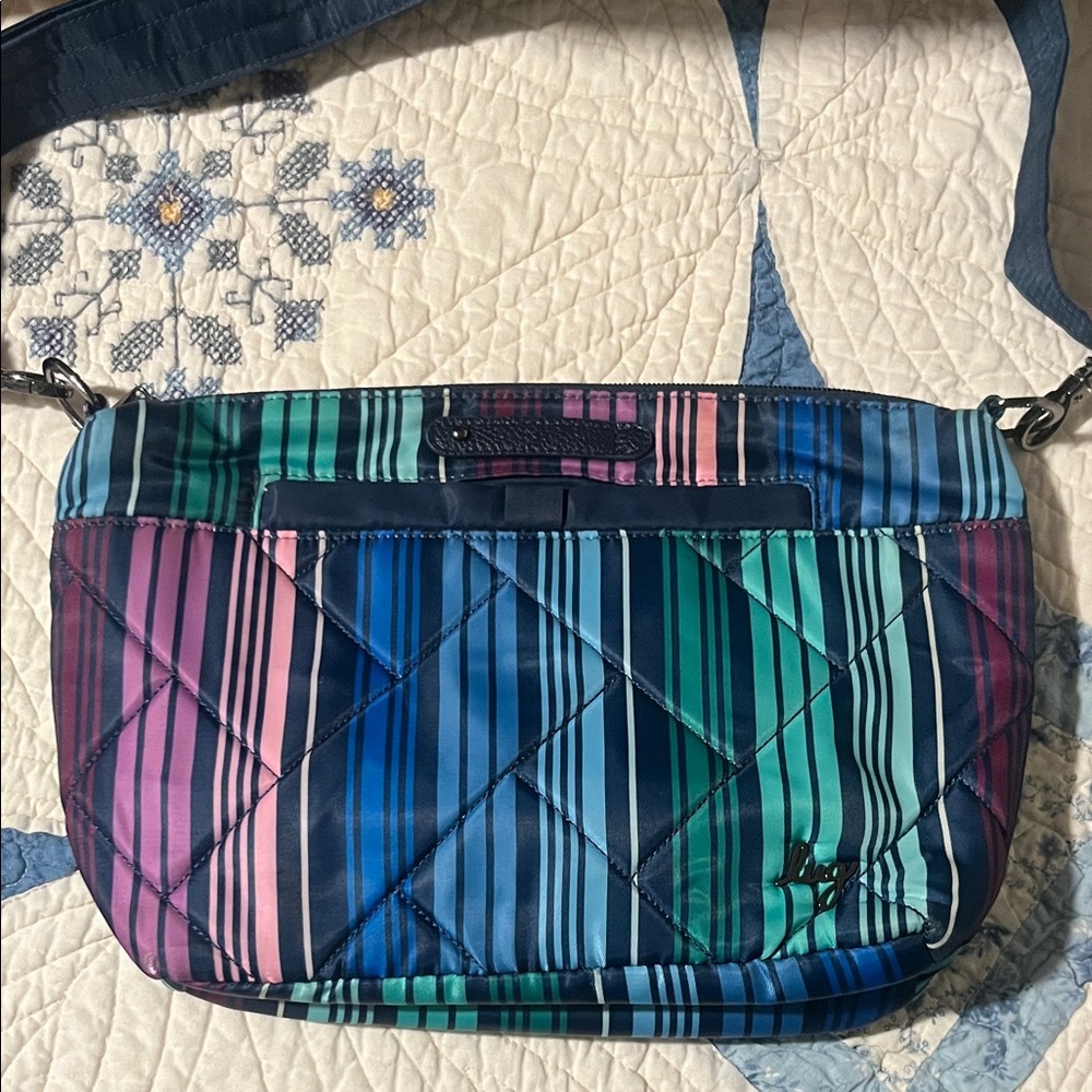 Lug Multicolor Striped Crossbody Bag